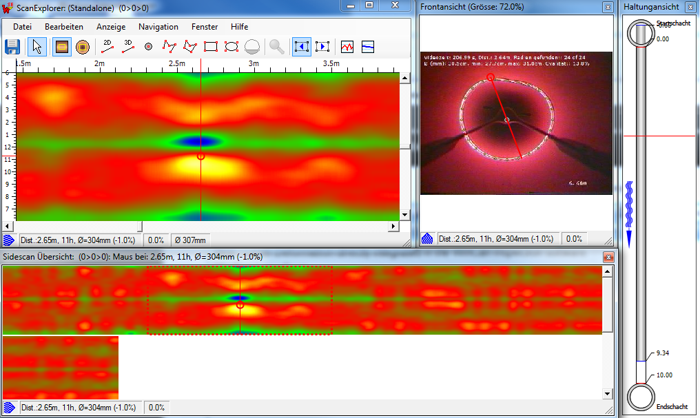 WinCan Laser Deformation measurement.